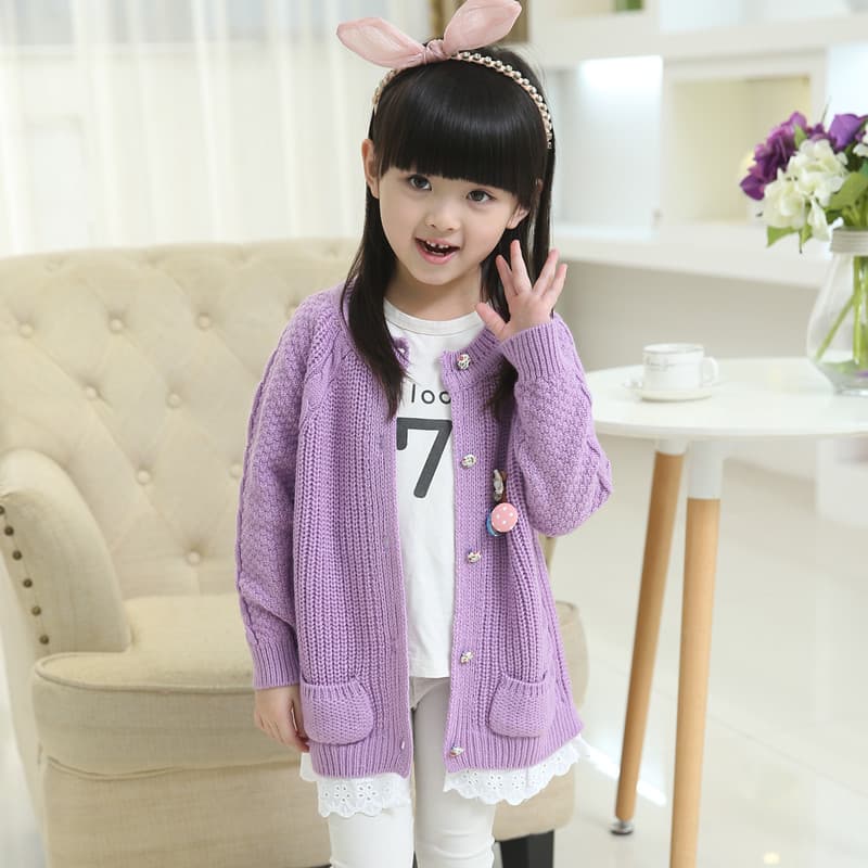 Cardigan, winter sweater, knitted jacket, western style, increased thickness, for teenagers 2