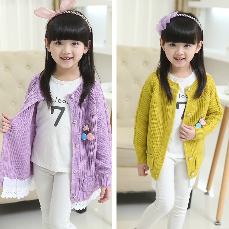 Cardigan, winter sweater, knitted jacket, western style, increased thickness, for teenagers 1