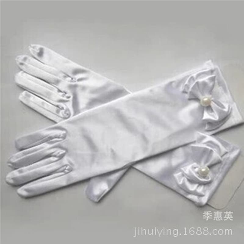 (Wholesale), children's long small princess costume, skirt, gloves, dress with bow, maxi length 1