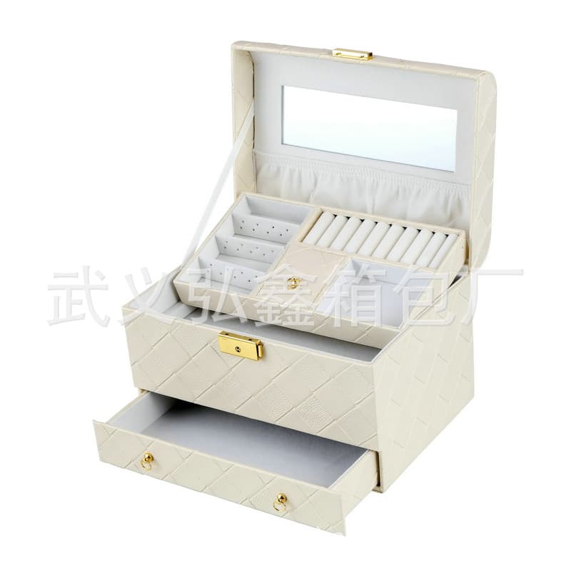Box, accessory, jewelry, treasure chest, necklace, storage system, creative ring, South Korea, princess style, Birthday gift 2