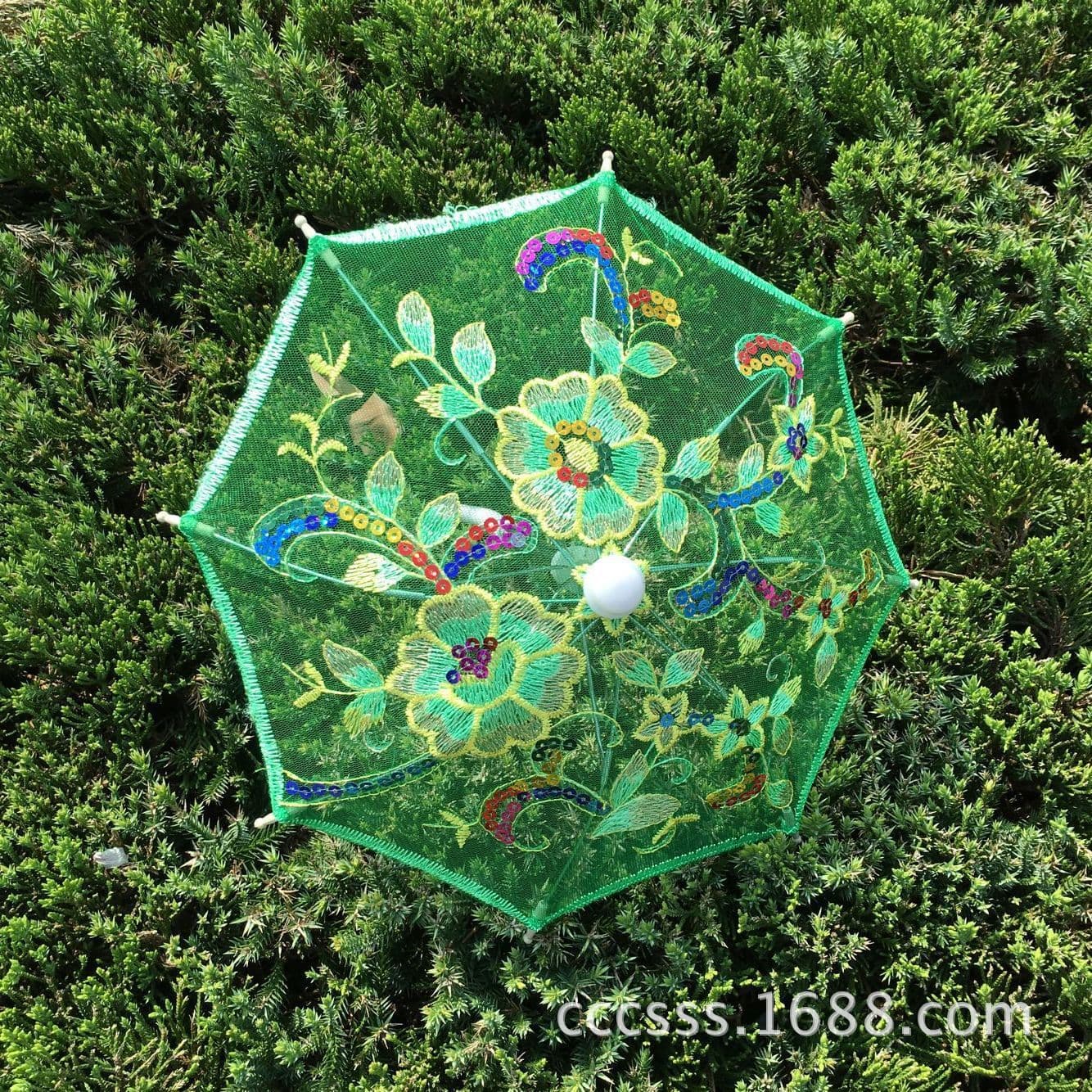 Mini small lace umbrella embroidery craftsmanship umbrella children's performance dancing umbrella scenic spot 5
