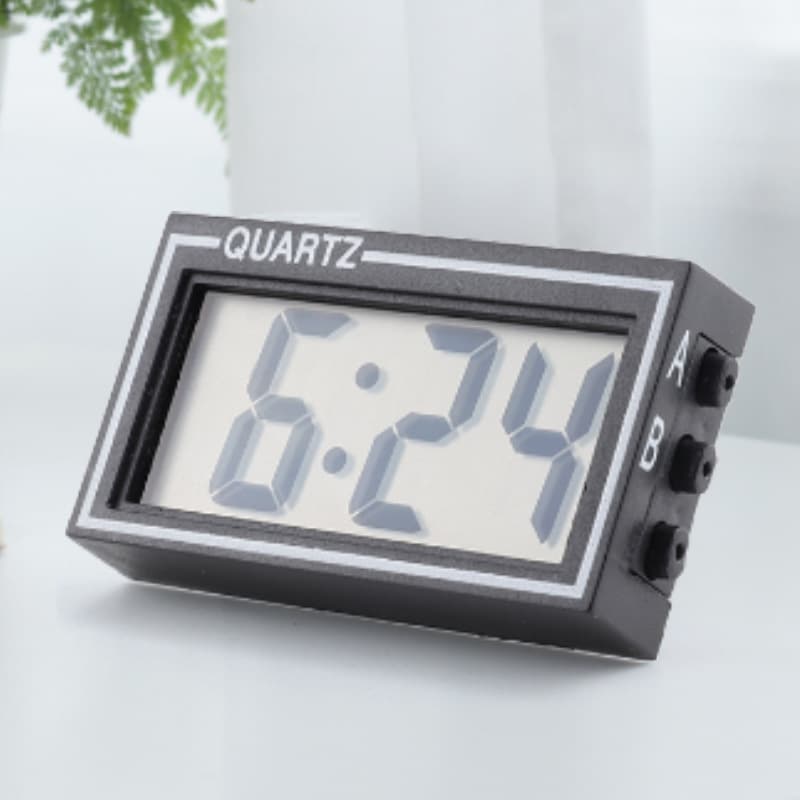 Vehicle clock clock car supplies sticky watch car portable LCD large digital test simple electronic clock watch 1