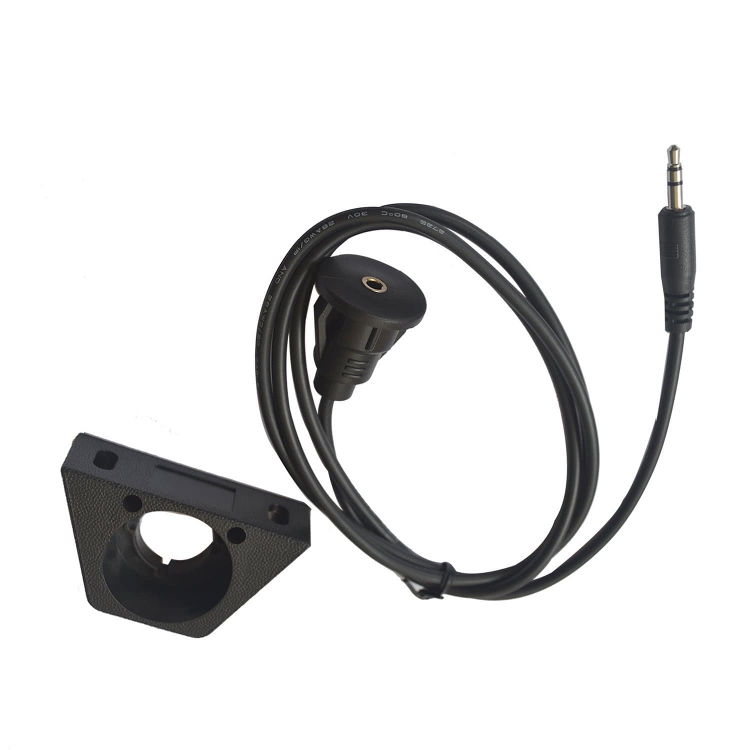 Automobile motorcycle instrument board line with bracket audio waterproof line DC3.5 mf 2 meters 2