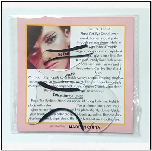 [新款中东流行美妆化妆卡 画猫眼 眼线卡eyeliner stencil] 2