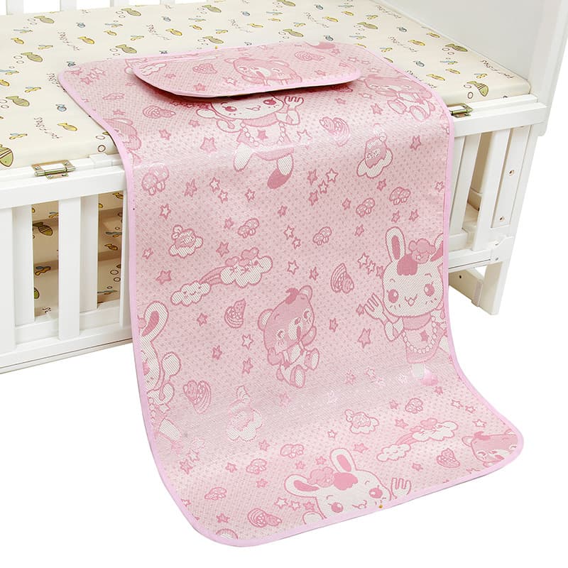 Cooling silk mat, children's summer crib for kindergarten for new born 2