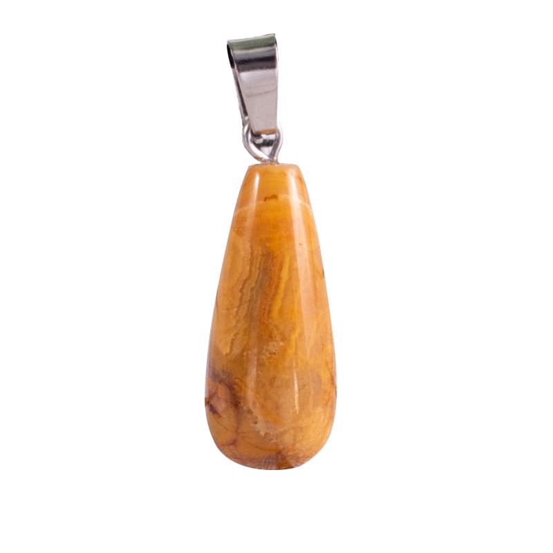 Organic agate pendant drop-shaped, necklace and earrings, accessory jade with amethyst, DIY 5