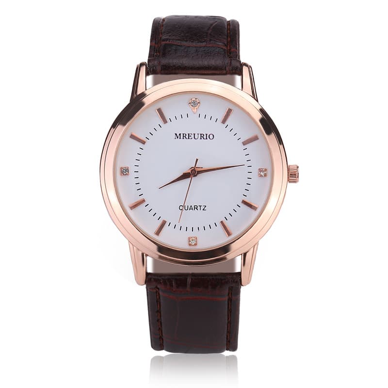 (Wholesale), fashionable paired watches, quartz watches, women's belt, swiss watch for leisure, for beloved, women's style, men's style, direct factory sales 5