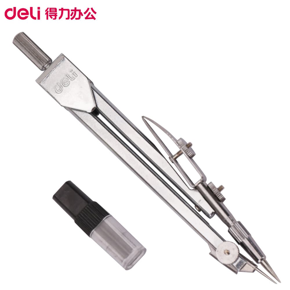Deli 8601 metal stainless steel compass drawing drawing machinery industry standard compass drawing design 5