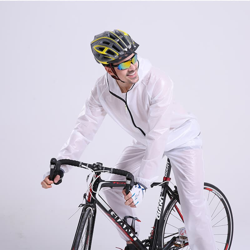 Split raincoat, electric overall, waterproof bike for cycling, retroreflective set for adults, car protection 4