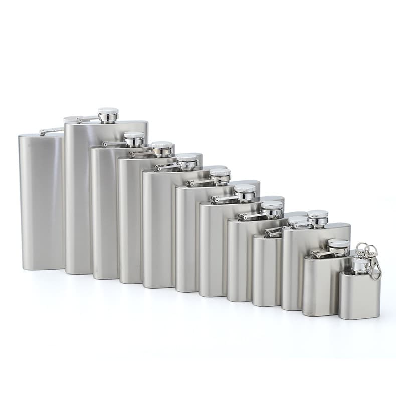 (Wholesale), (Cross-border trading), handheld pocket flask for camping stainless steel, Russia 5