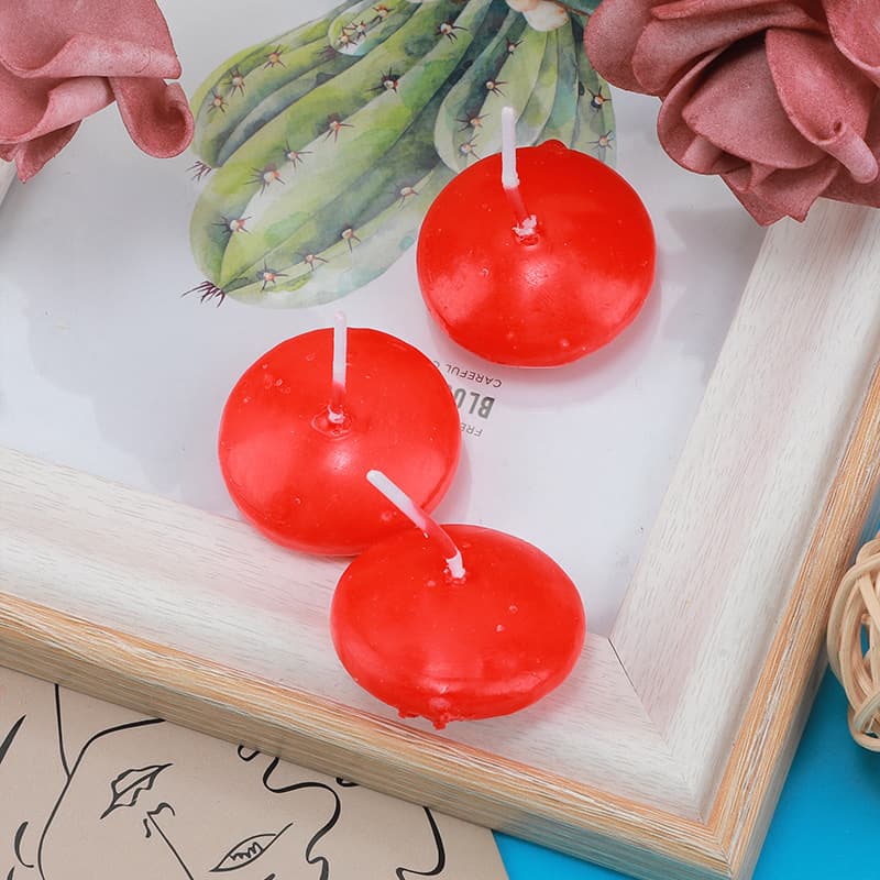Tea wax smoke -free floating water candle spherical water candle Valentine's Day wedding birthday confession floating candle 4