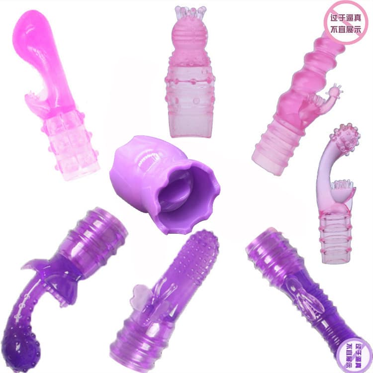 Massager with accessories from soft rubber, toy for adults, vibration, for beloved 1
