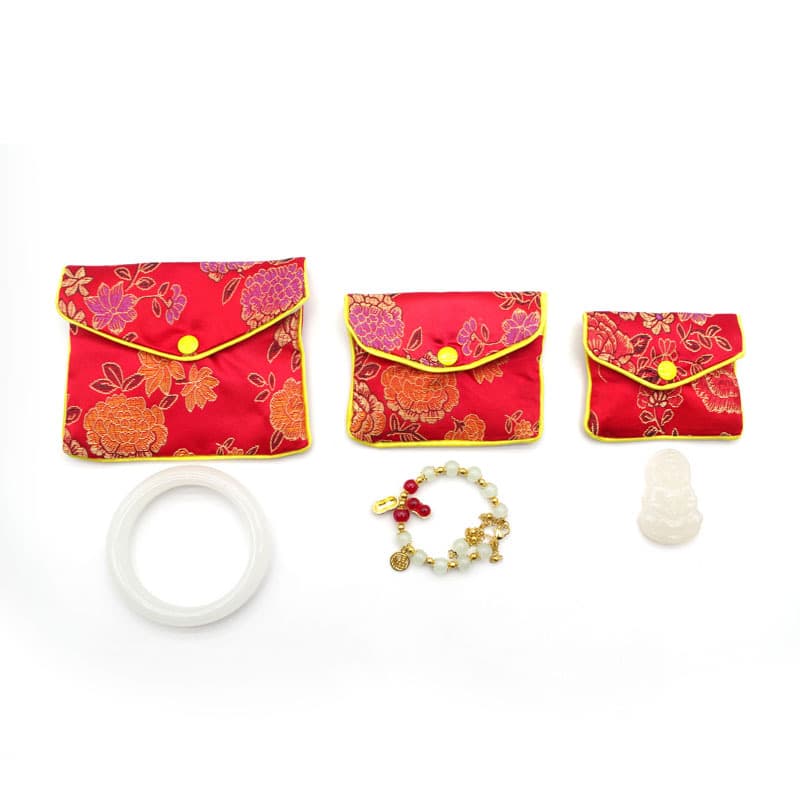 Bag with zipper, jewelry jade, pack, 5 colors 4