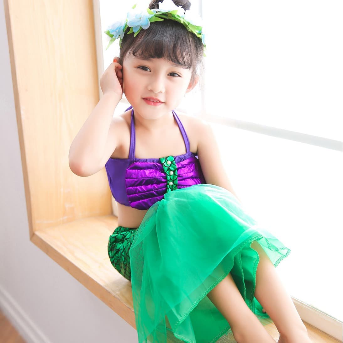 (Cross-border trading), children's swimwear, suit, dress, 2018, European style 2