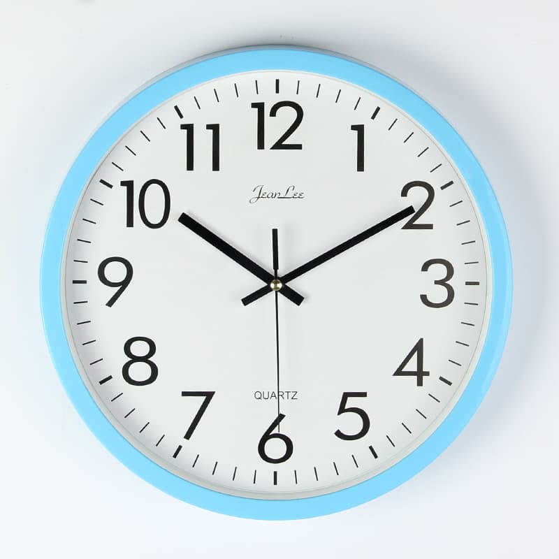 10 -inch silent and simple hanging clock bedroom living room Living room House clock clock watch fashion candy color personality wall hanging clock 2