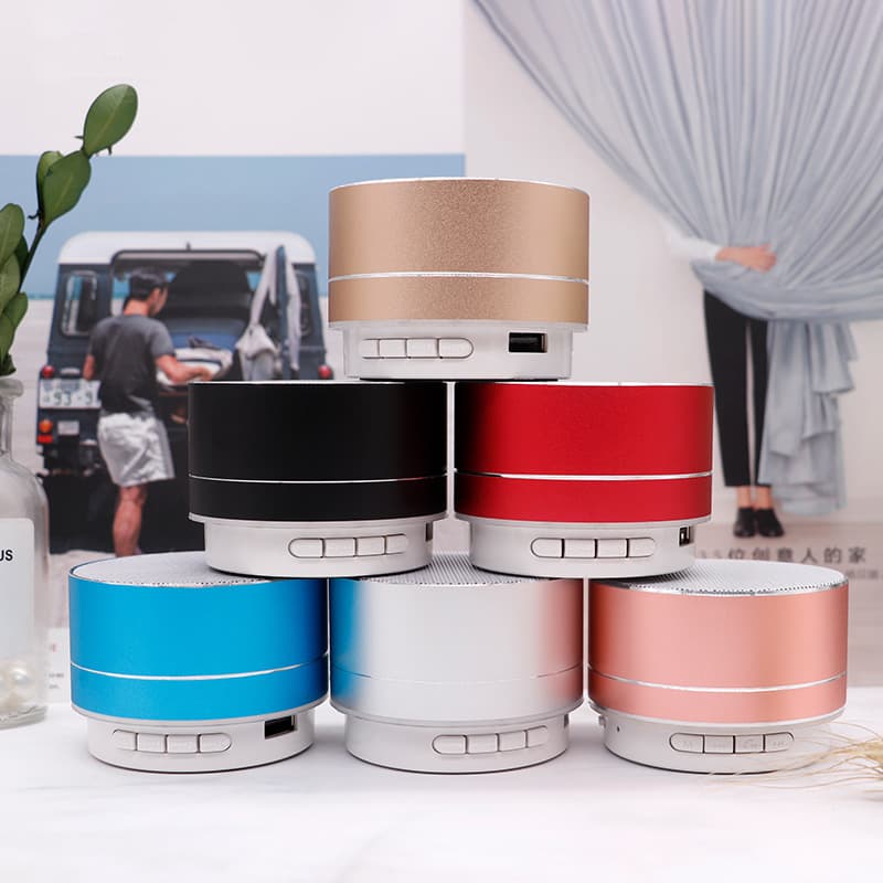 A10 Metal Bluetooth Audio can determine LOGO bass cannon small steel cannon wireless cracks Bluetooth speaker gift 2