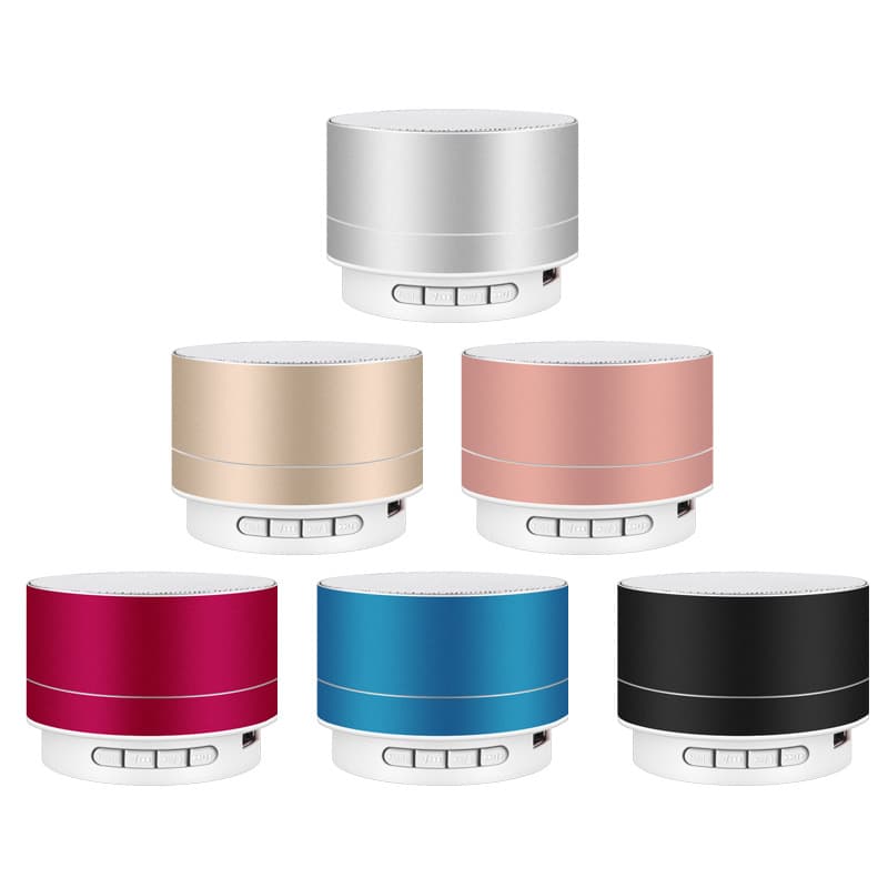 A10 Metal Bluetooth Audio can determine LOGO bass cannon small steel cannon wireless cracks Bluetooth speaker gift 5