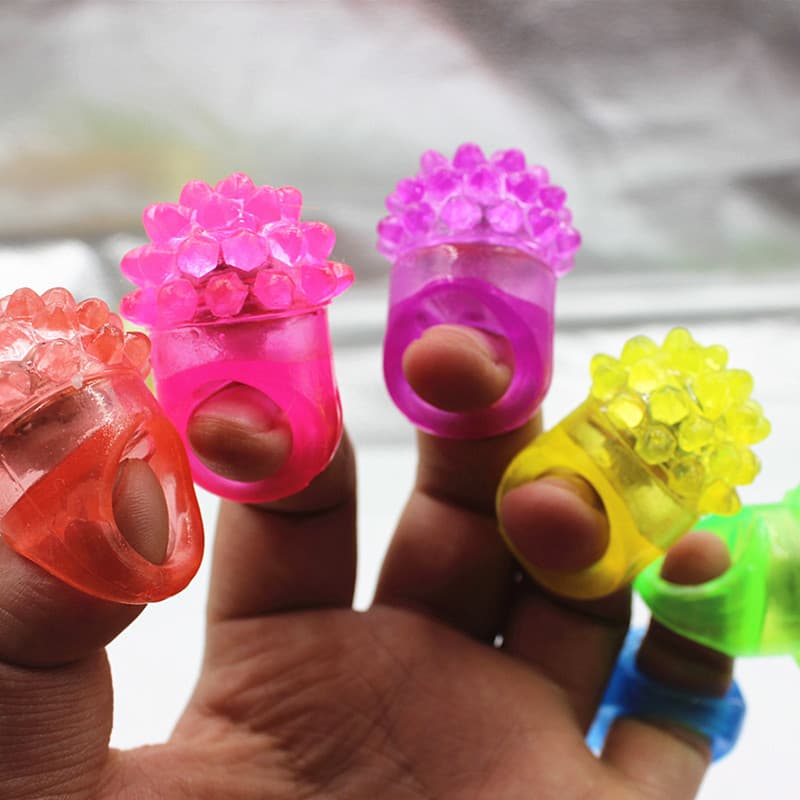 Flashing ring from soft rubber, strawberry, fluorescence toy 3