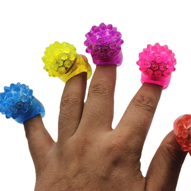 Flashing ring from soft rubber, strawberry, fluorescence toy 5