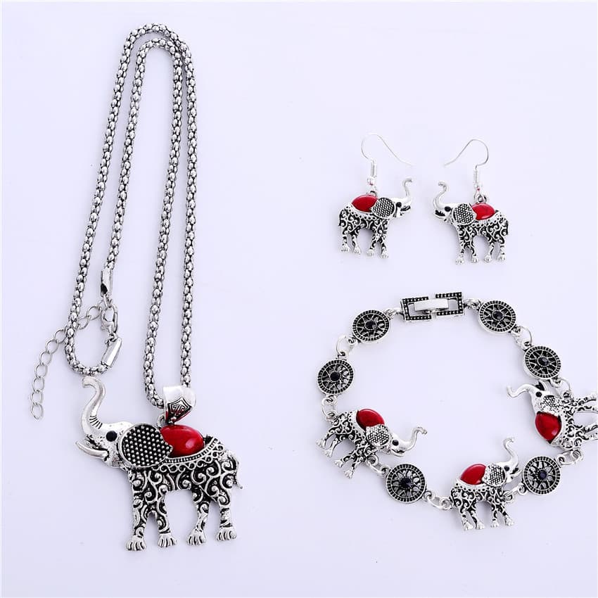 Necklace, turquoise pendant, set, European style, 3 piece set, direct factory sales 2