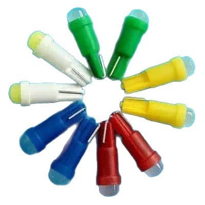 T5 1LED car instrument lights LED indicator light instrument lights center control light 12V T5 5050 1smd 5