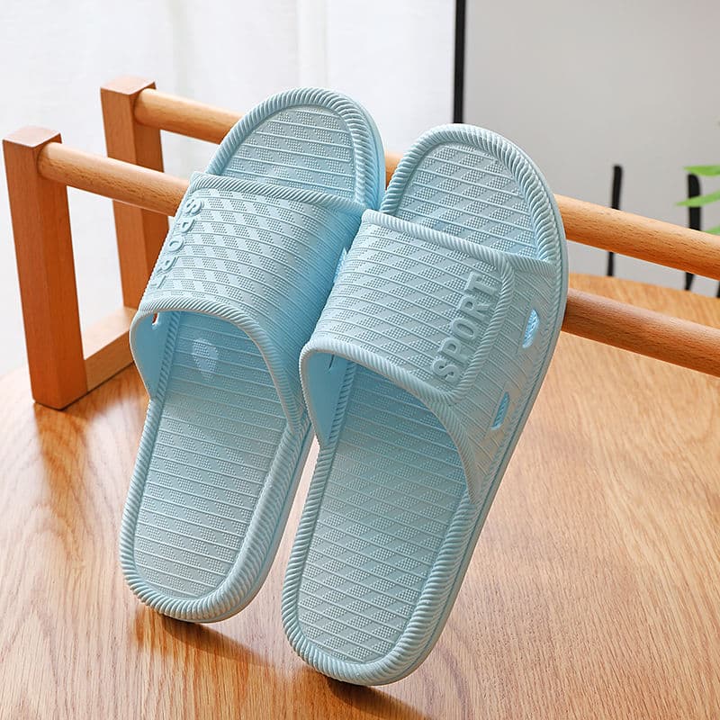 Summer women's slippers for bathroom, home non-slip men's slippers, for beloved, soft sole 3