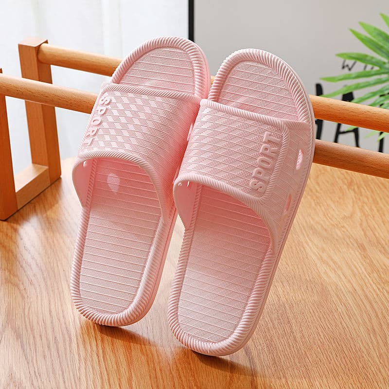 Summer women's slippers for bathroom, home non-slip men's slippers, for beloved, soft sole