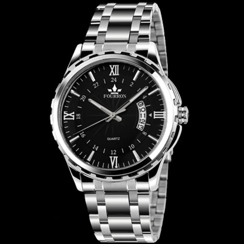 (Wholesale), calendar, men's watch stainless steel, mechanical waterproof quartz watches, Switzerland 2