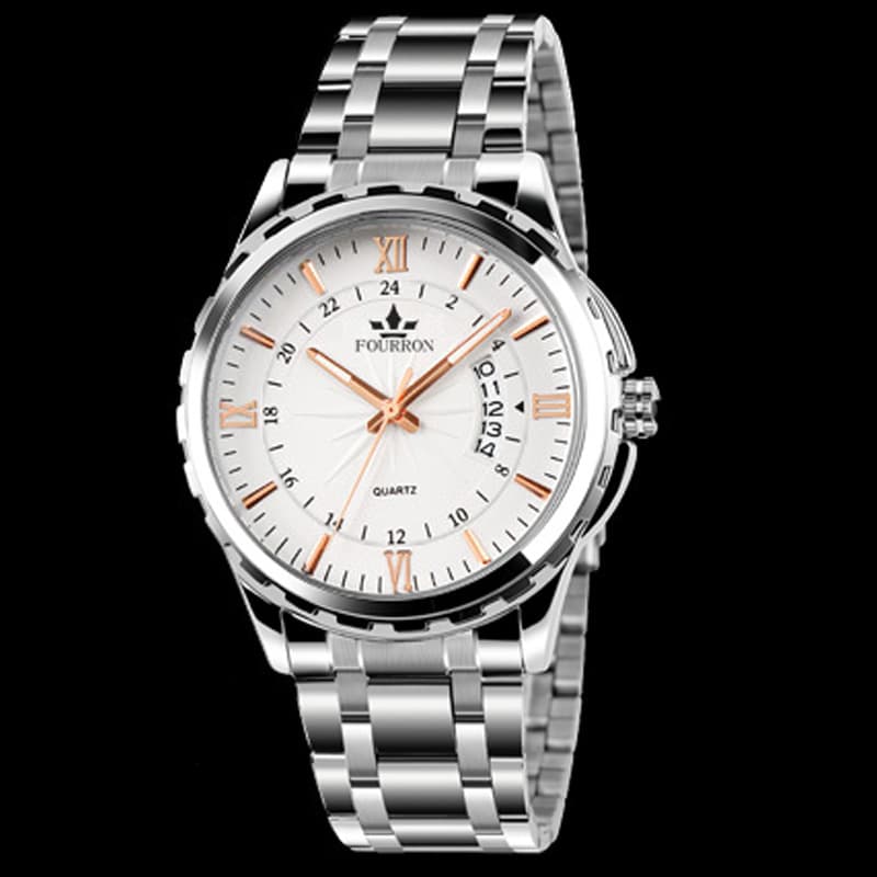 (Wholesale), calendar, men's watch stainless steel, mechanical waterproof quartz watches, Switzerland 4