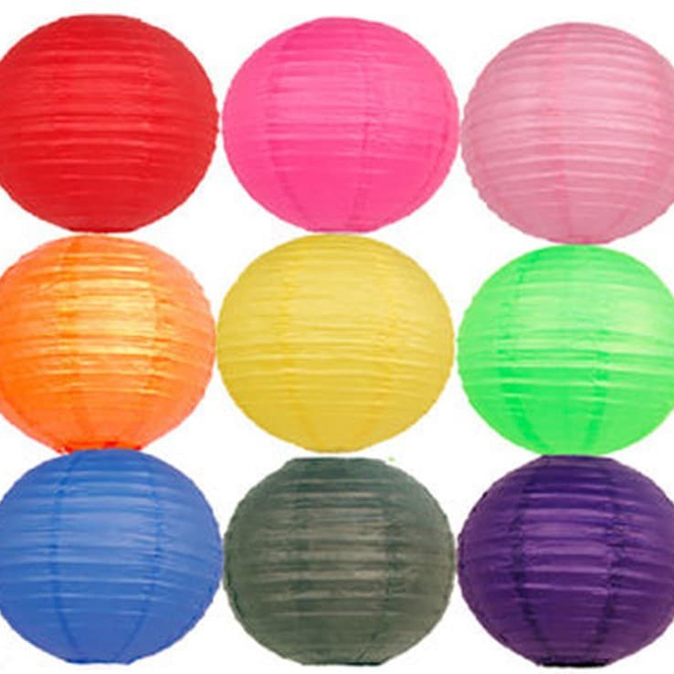 Paper lantern wholesale kindergarten decoration hanging arrangement Lantern Festival traditional ancient style festival decoration luminous paper lantern 2