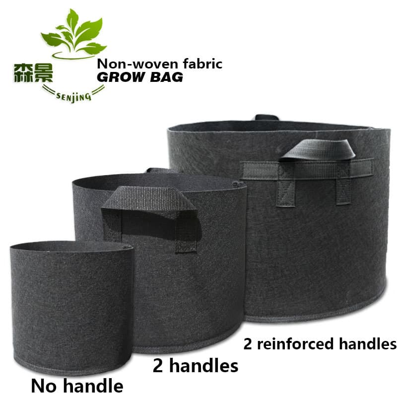 Cross -mirror plant bag Grow Bag Planting Black non -woven measuring bagbagsbuilding bag growing bags for seedling pots 7