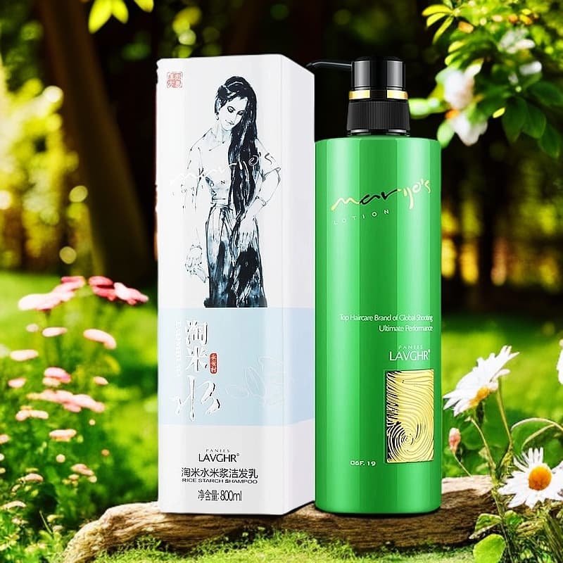 Shampoo, conditioner, hair mask, set, hair lotion, contains horse oil 4