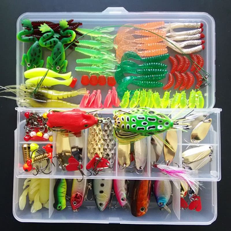 Classic Luya bait suit freshwater seawater fake bait tillery and sequins soft bait wholesale Thunder frog Mino fish bait 1