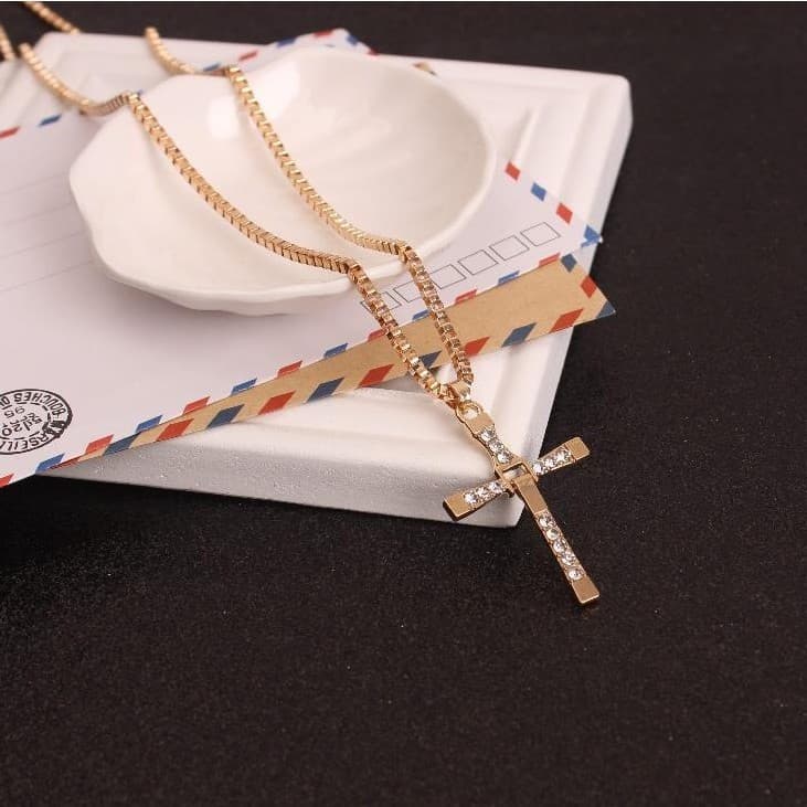 Speed and Passion 7 Cross Block Necklace Toro Duo Personal Necklace Men's European and American pendant jewelry C022 4