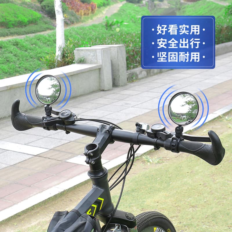 Bike, glass retroreflective rear view mirror for cycling 2