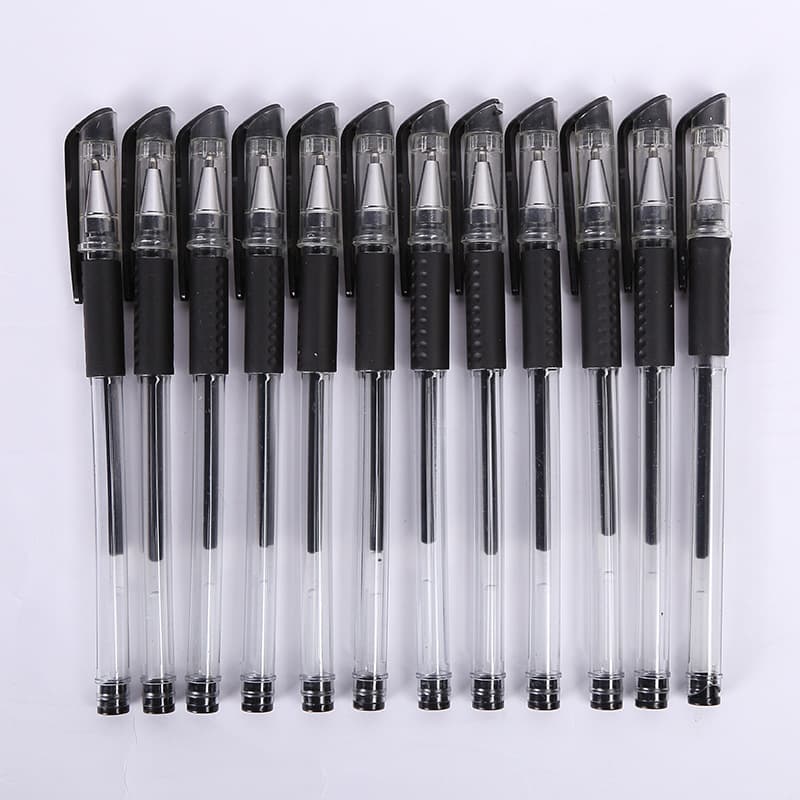 Black rollerball pen, stationery for students, bullet, water-based pen, 0.5mm 2