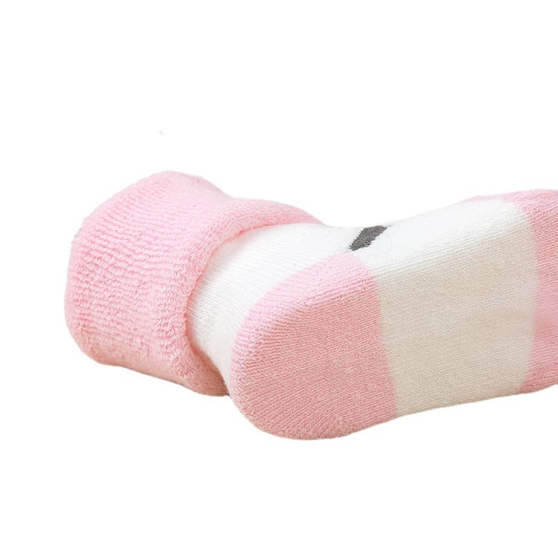 (Wholesale), asymmetrical children's cartoon demi-season cotton socks, Korean style, 0-3 years 5