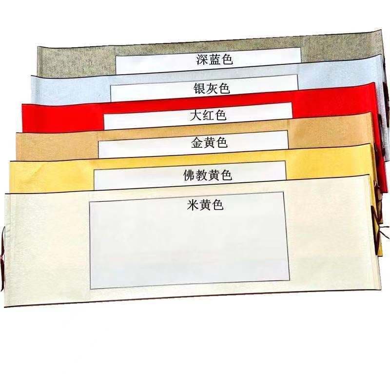 White Hanging Scroll Calligraphy Painting Banner 5