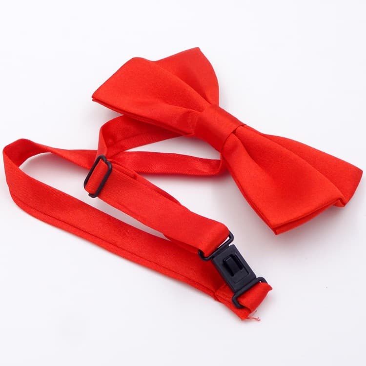 Korean version of the British format wedding groomsmen performance activity Butterfly bow tie collar printed solid color 2