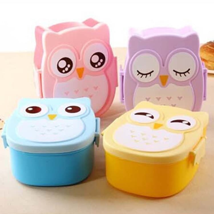 Plastic cartoon cute children's lunch box for students, thermos, direct factory sales 4
