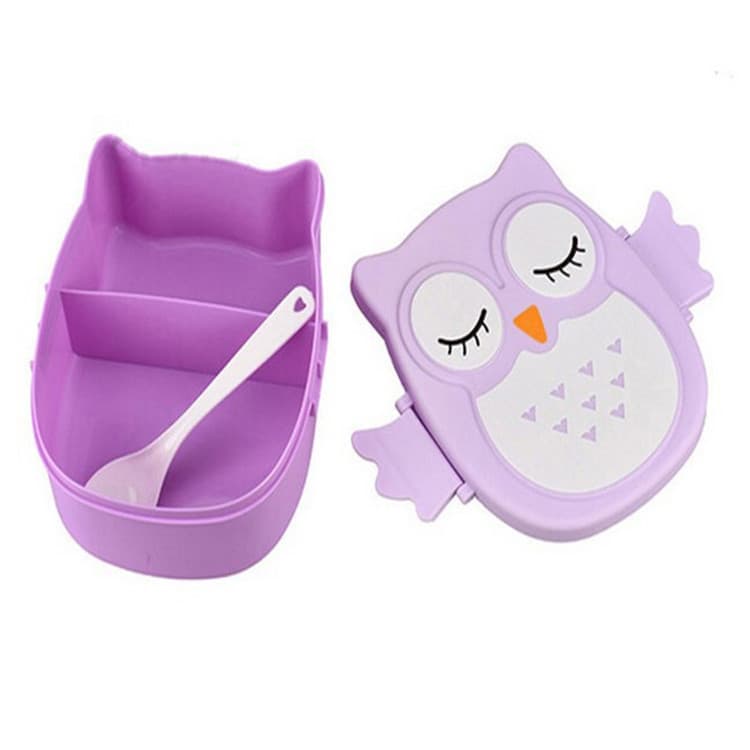 Plastic cartoon cute children's lunch box for students, thermos, direct factory sales 5
