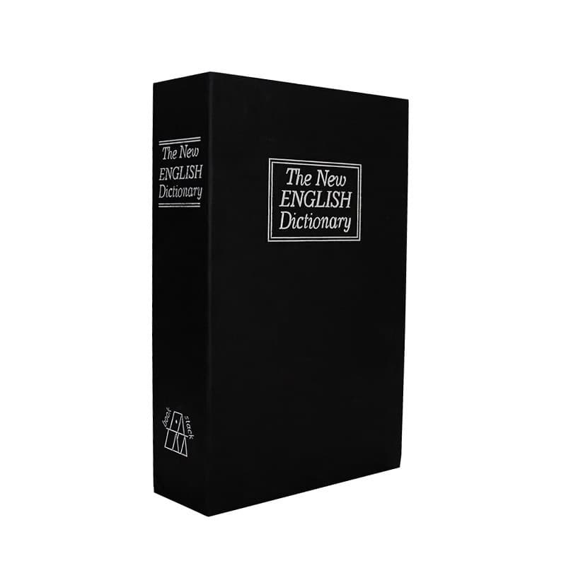 Plastic book safe, piggy bank, English 1