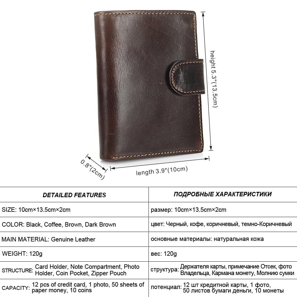 (Cross-border trading), short wallet, leather bag, capacious card holder, genuine leather, cowhide 2