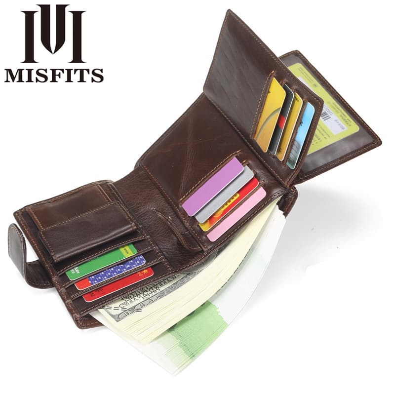 (Cross-border trading), short wallet, leather bag, capacious card holder, genuine leather, cowhide 5