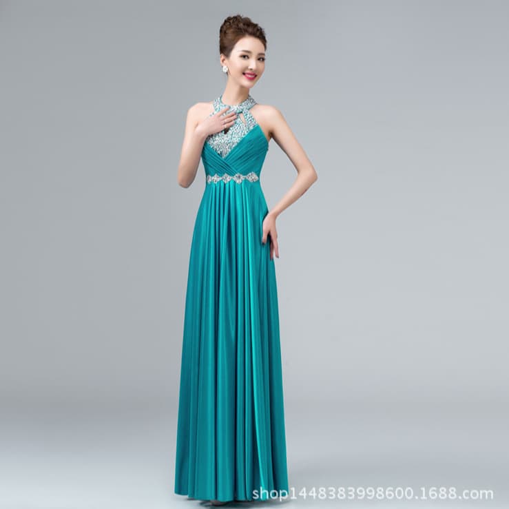 Elegant long evening dress for bride 3