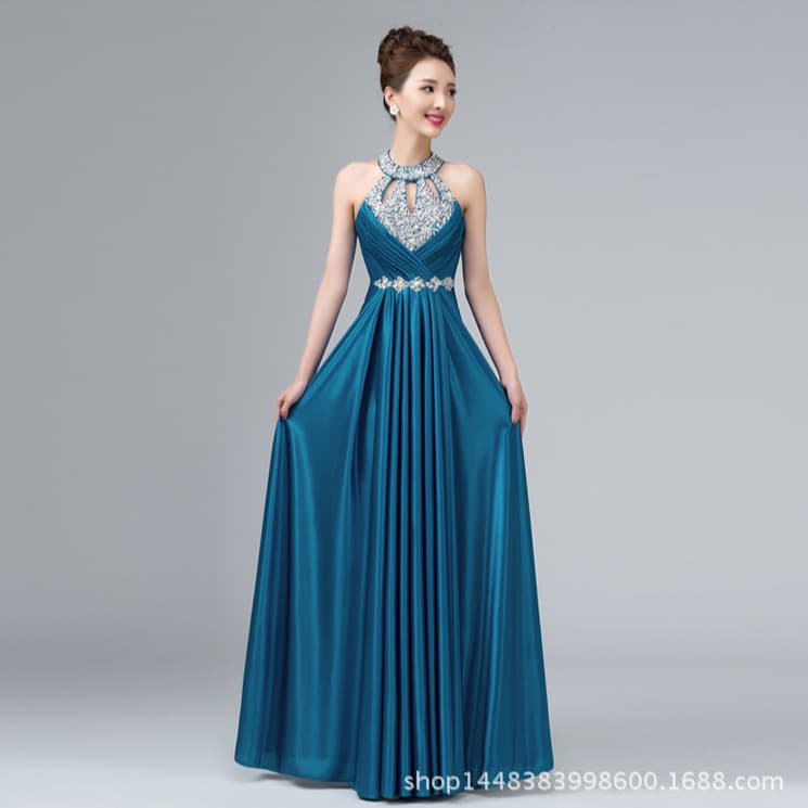 Elegant long evening dress for bride 4