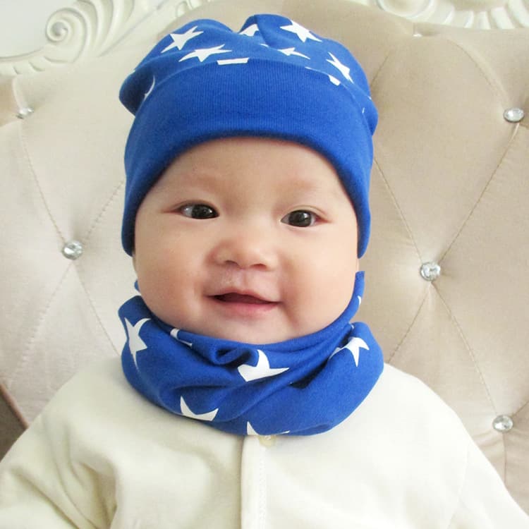 Children's scarf, demi-season set, keep warm knitted hat, Amazon 3