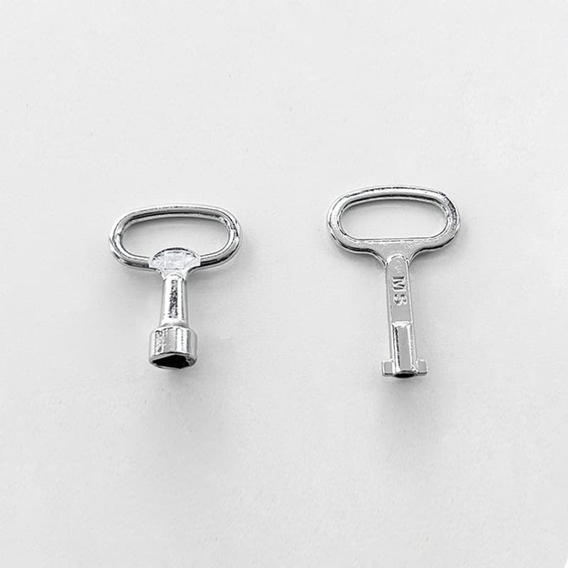 晟源 Ms705 triangular lock key to tongue lock key, one word trash box lock distribution cabinet lock key 3