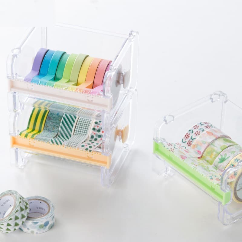 Paper tape, stationery, container, hair band, transparent storage box, storage system 4