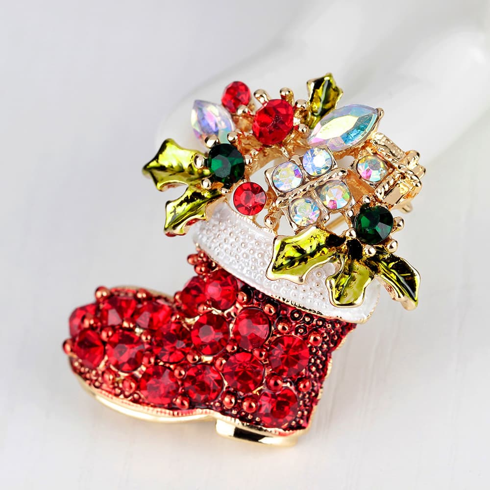 Dan Run Christmas brooch Christmas Tree Needle Needle Boots Boots Snow Bell Bell Penguin Breast Flower Christmas Series 2